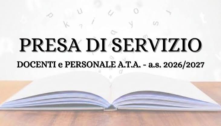 Operazioni di presa di servizio 1 settembre 2026