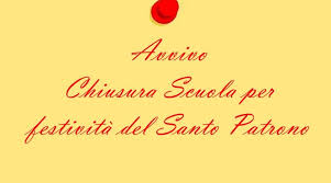 Chiusura della scuola il 16 ottobre 2026 –  Festa del Santo Patrono